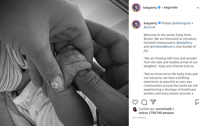 No momento, você está visualizando Katy Perry dá à luz sua primeira filha Daisy
