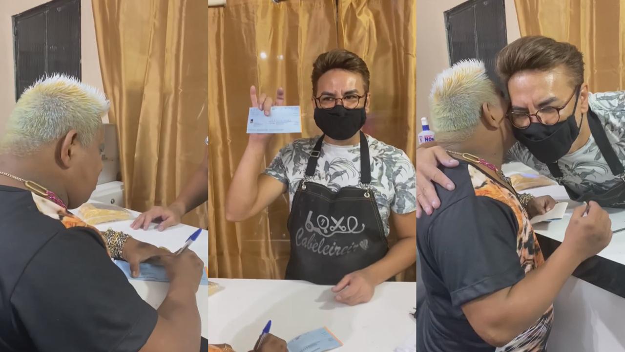 No momento, você está visualizando Patixa dá cheque de R$100 mil para cabeleireiro
