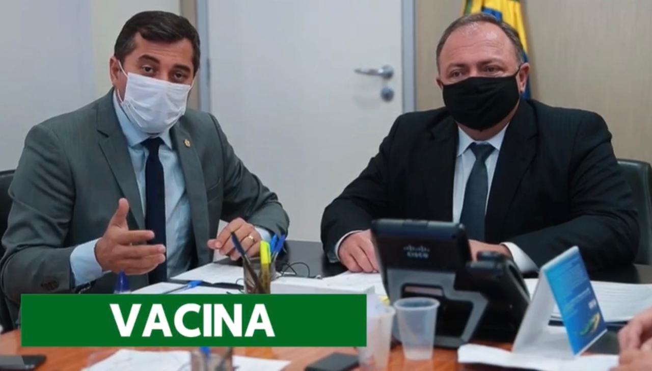 No momento, você está visualizando Pazuello prevê distribuição de vacina a partir do dia 20 no Amazonas