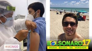 Leia mais sobre o artigo Bolsonarista, filho de ex-deputado do AM toma vacina contra a Covid-19