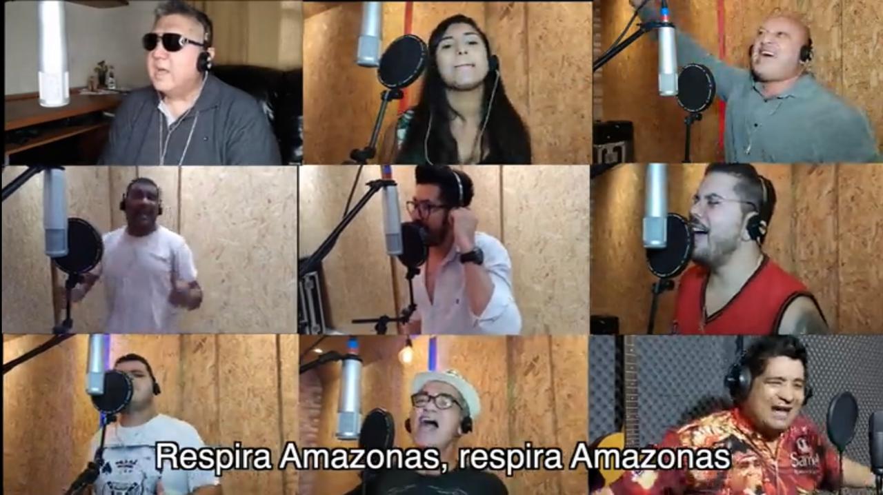 No momento, você está visualizando Artistas amazonenses gravam clipe em homenagem à Samel e Instituto Transire pelo combate à COVID-19