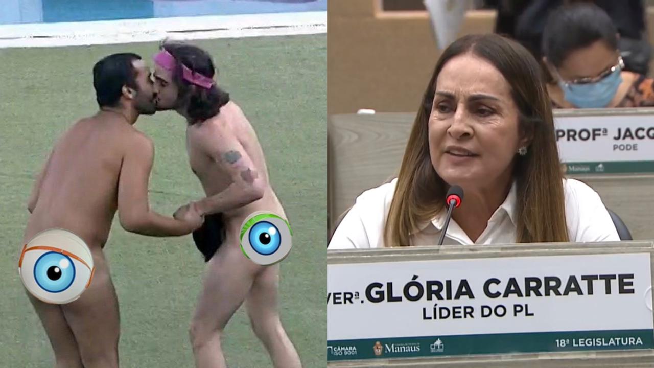 No momento, você está visualizando Vereadora de Manaus fica indignada com selinho de Fiuk e Gil no BBB 21