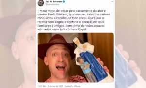 Leia mais sobre o artigo Bolsonaro é detonado após lamentar morte de Paulo Gustavo