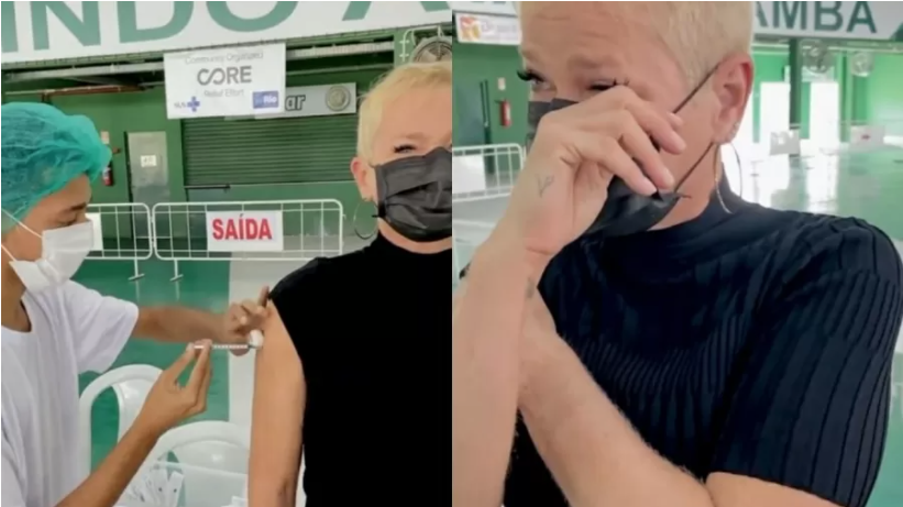Leia mais sobre o artigo Xuxa se emociona ao ser vacinada contra Covid-19