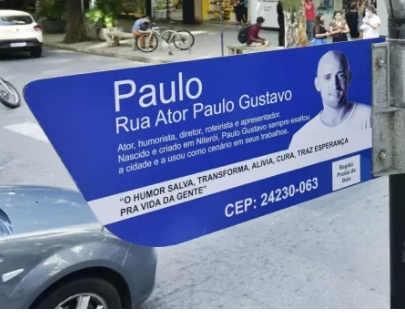Leia mais sobre o artigo Lojistas pedem retirada de homenagem a Paulo Gustavo de nome de rua