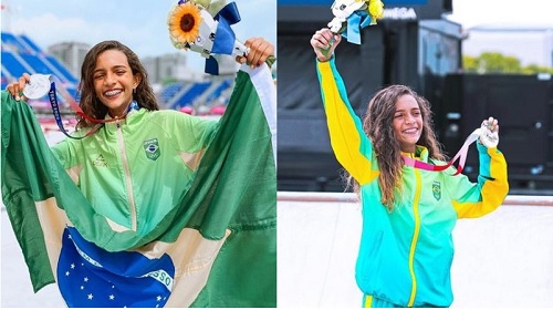 Leia mais sobre o artigo Rayssa Leal, a fadinha, comemora medalha de prata nas Olímpiadas
