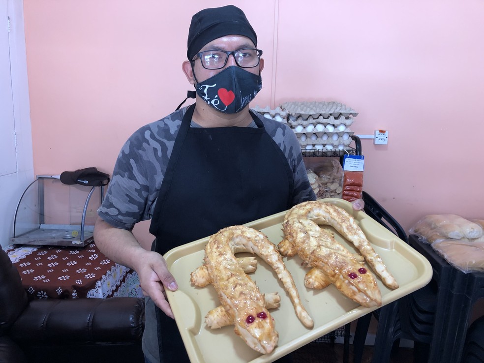 Leia mais sobre o artigo Para sair da crise, jovem do AM abre padaria e faz sucesso com pães no formato de jacaré