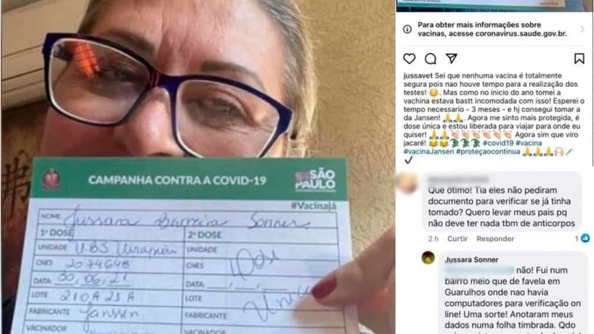 Leia mais sobre o artigo Veterinária diz ter burlado fila e tomado três vacinas contra Covid