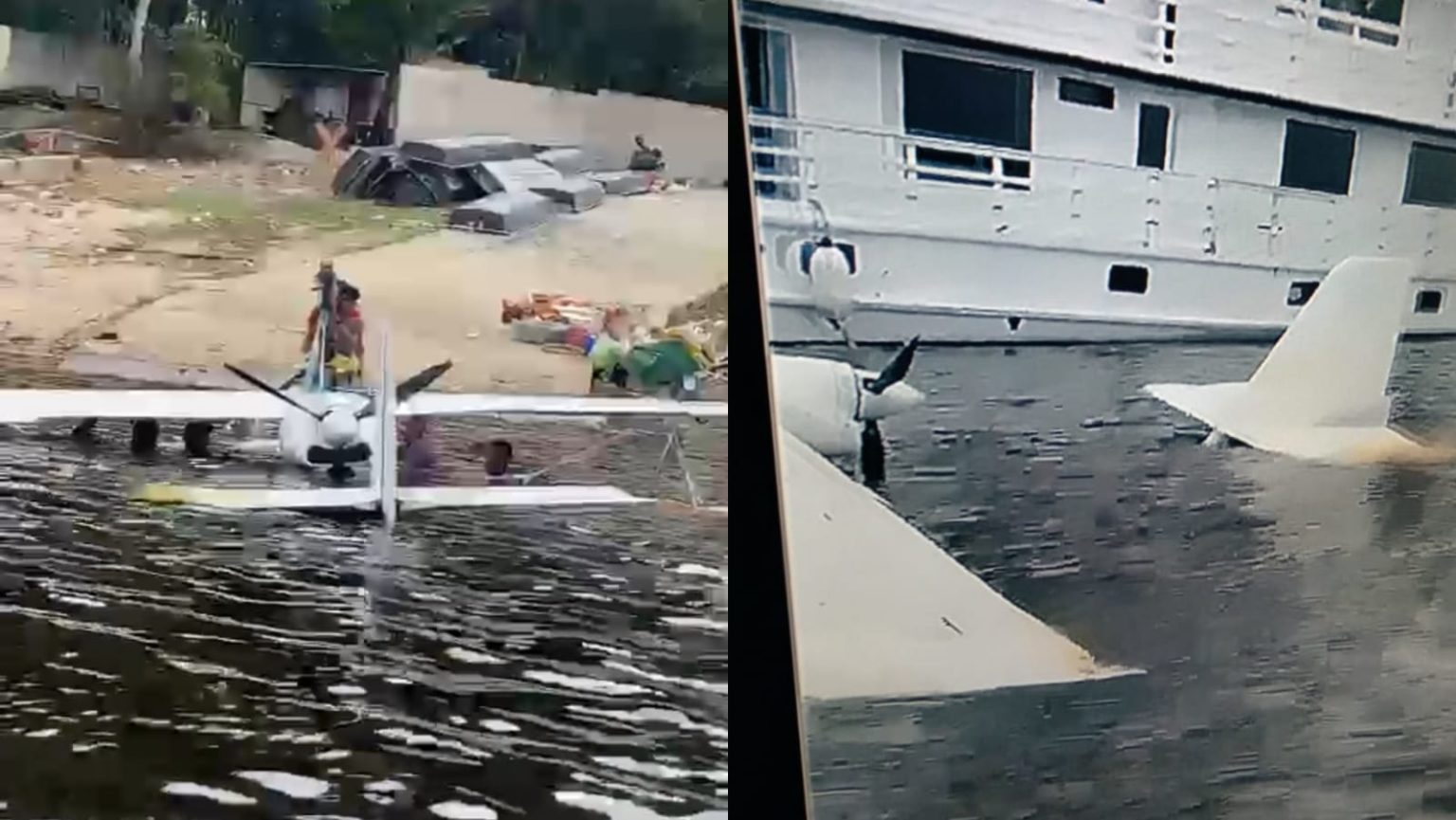 Leia mais sobre o artigo Avião de pequeno porte cai no rio Negro