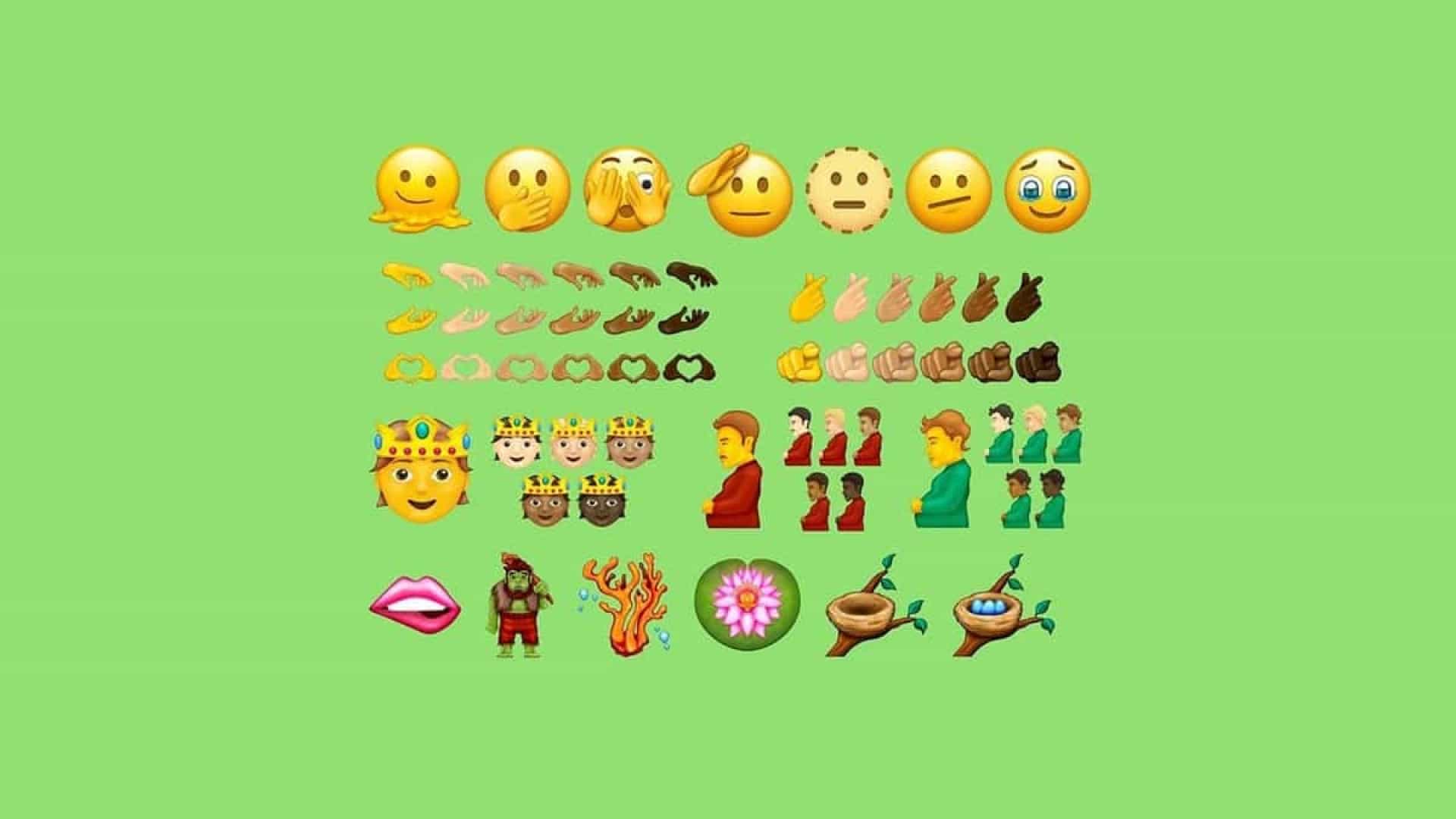 No momento, você está visualizando Veja o novo pacote de emojis que chegarão em breve nos smartphones