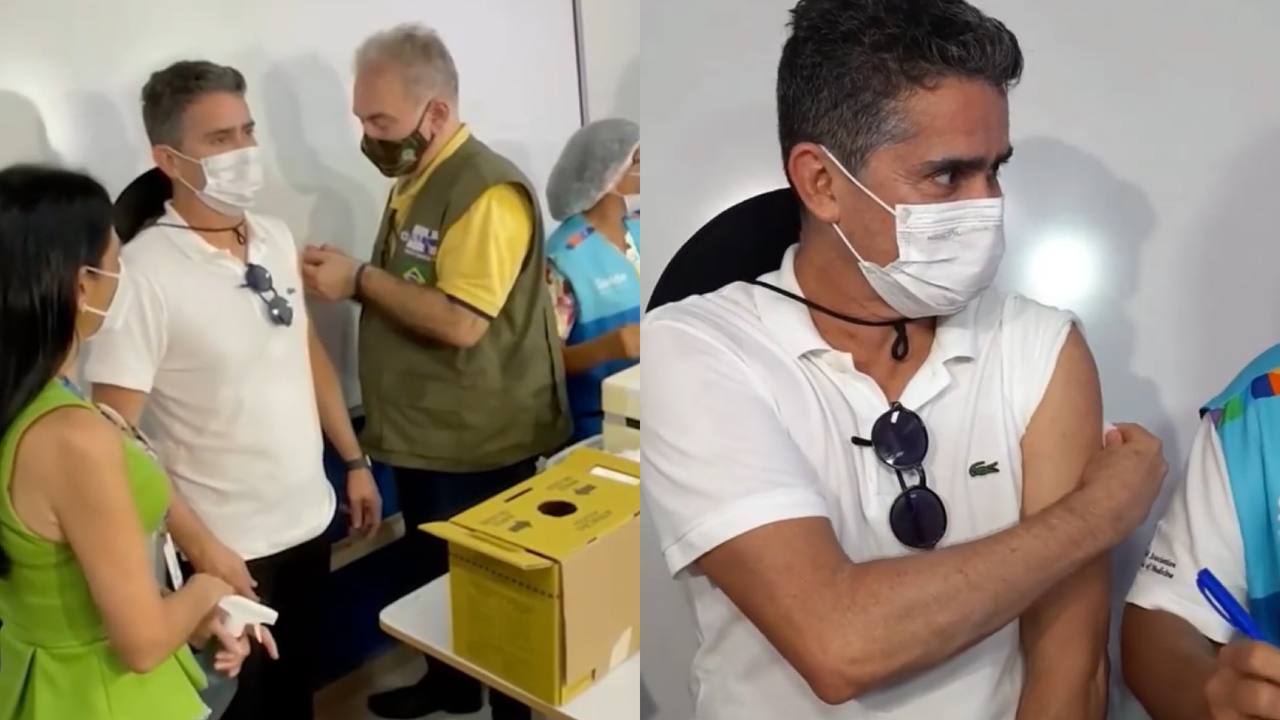 Leia mais sobre o artigo Ministro da Saúde aplica 2ª dose da vacina em David Almeida