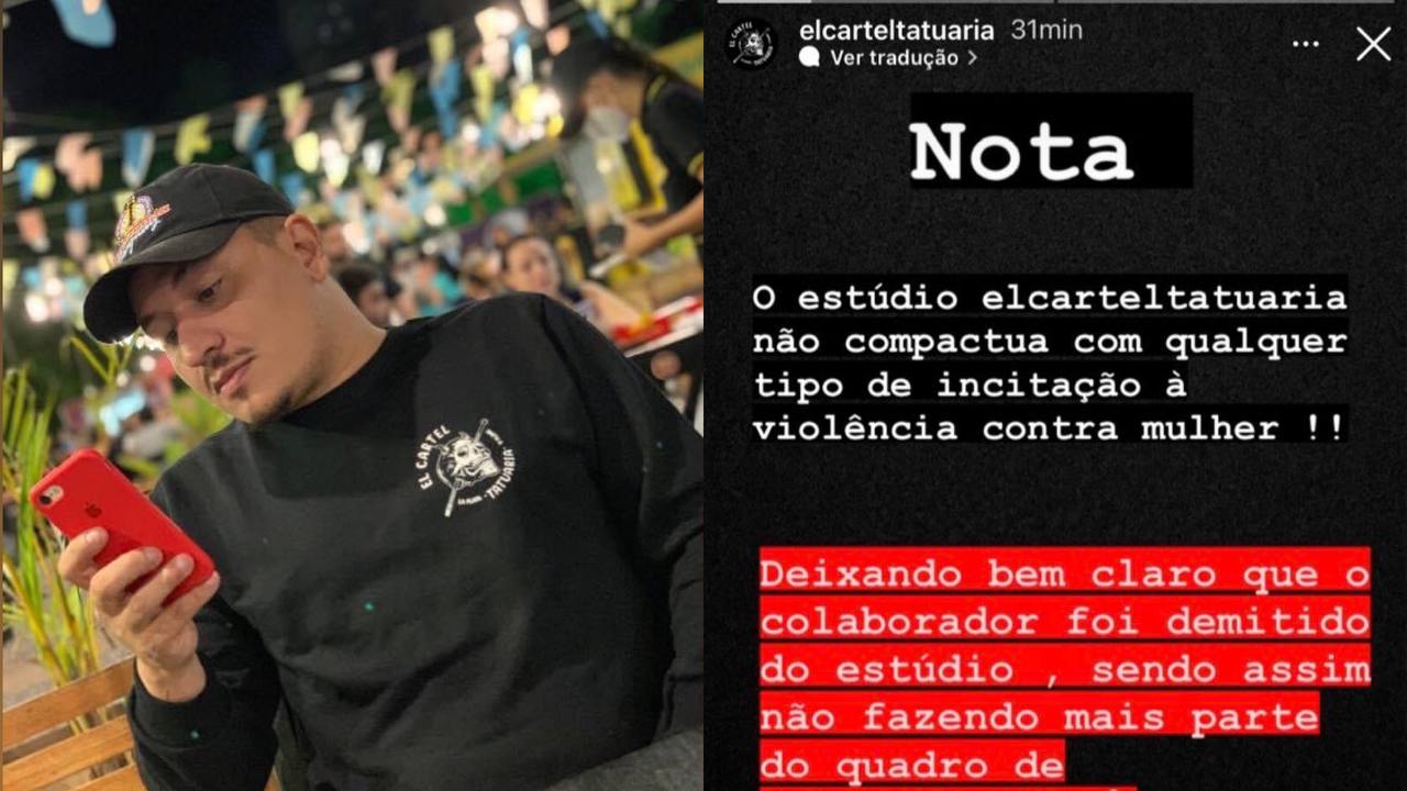 Leia mais sobre o artigo Tatuador é demitido de estúdio após repercussão negativa de apologia ao feminicídio