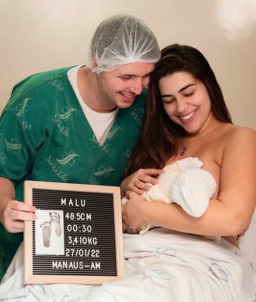 Leia mais sobre o artigo Nasce Malu, filha da ex-BBB amazonense Vivian Amorim