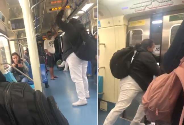 Leia mais sobre o artigo Vídeo: Enfermeira expulsa passageiro sem máscara de metrô