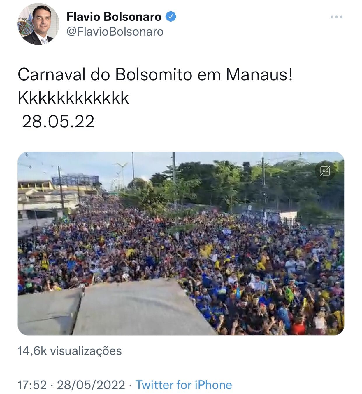 Leia mais sobre o artigo “Carnaval do Bolsomito”, diz filho de Bolsonaro sobre Marcha Para Jesus em Manaus
