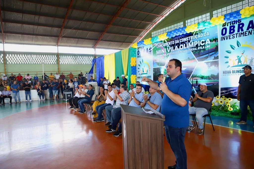 Leia mais sobre o artigo Roberto Cidade participa de lançamento de pacote de obras em Nova Olinda do Norte