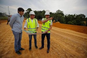 Leia mais sobre o artigo Wilson Lima fiscaliza fase final da execução das obras do Complexo Viário Anel Sul