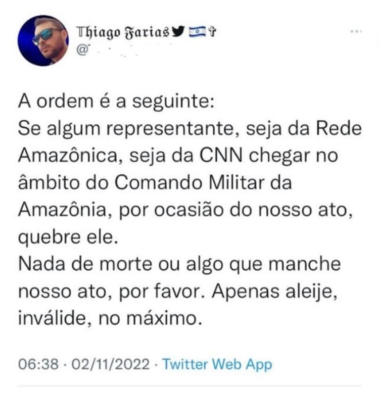 No momento, você está visualizando Twitter apaga publicação com ameaça a jornalistas durante protestos em Manaus