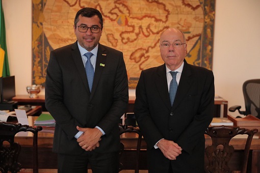 No momento, você está visualizando Wilson Lima se reúne com ministro das Relações Exteriores e pede posto para emissão de visto americano