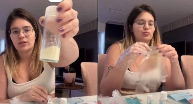 No momento, você está visualizando Viih Tube faz pingente de colar com leite materno