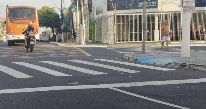 No momento, você está visualizando Prefeitura reforça sinalização viária no centro comercial de Manaus