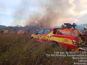 Leia mais sobre o artigo Aceiro 2023: Primeira fase da operação encerra com 154 ocorrências atendidas no sul do Amazonas