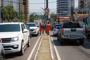 Leia mais sobre o artigo Flâmulas, banners e cavaletes são apreendidos durante ‘Limpa Manaus’ nas ruas Pará, João Valério e Maceió