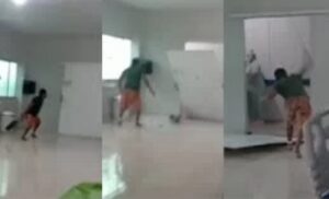 Leia mais sobre o artigo Vídeo que mostra homem destruindo hospital aconteceu no Pará e não em Manaus; entenda