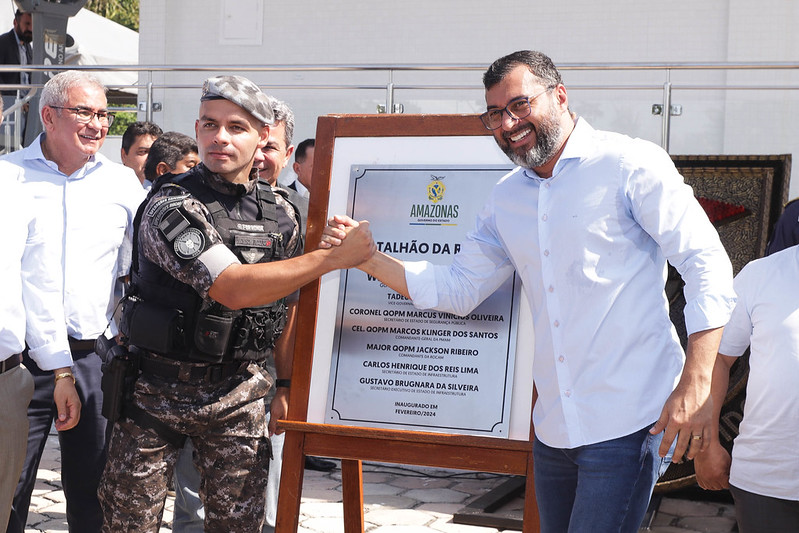 No momento, você está visualizando Wilson Lima inaugura novo batalhão da Rocam 