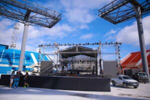 Leia mais sobre o artigo Visita técnica no Bumbódromo alinha os detalhes da festa de lançamento do 57º Festival de Parintins