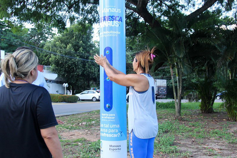 No momento, você está visualizando Prefeitura de Manaus instala totens nebulizadores de água para aliviar o calor em pontos de prática desportiva