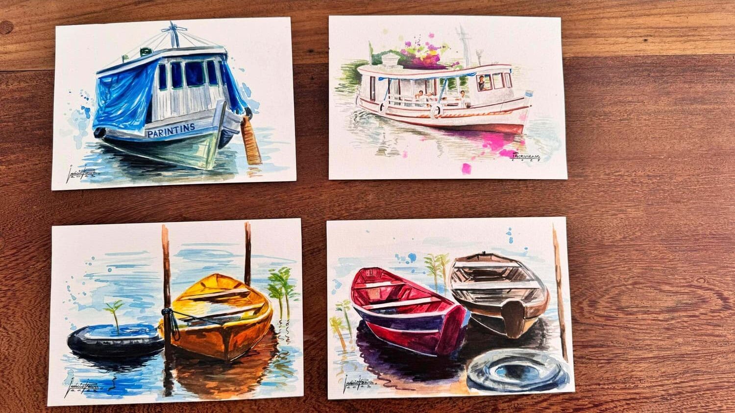 No momento, você está visualizando Quadros de artistas parintinenses vão para escritório do presidente do BID, nos Estados Unidos
