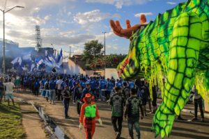 Leia mais sobre o artigo Boi Caprichoso começa transporte de alegorias para concentração no Bumbódromo