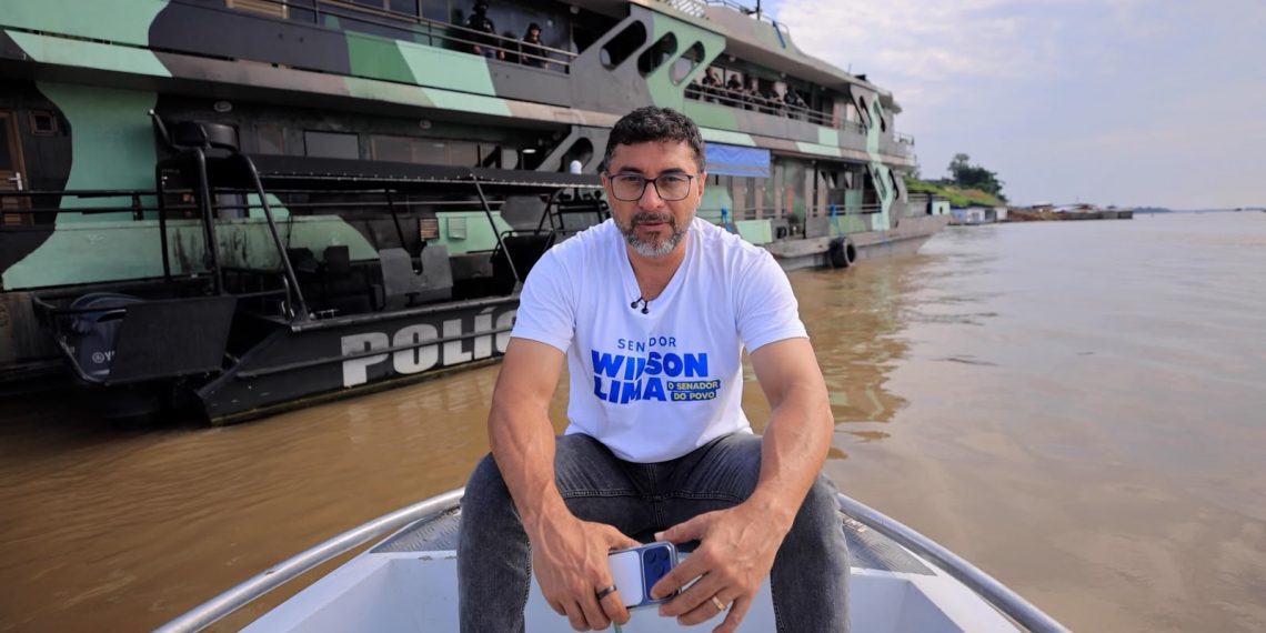 No momento, você está visualizando Em Jutaí, Wilson Lima visita base fluvial e defende criação de Polícia de Fronteira para conter cr1me organizado na Amazônia